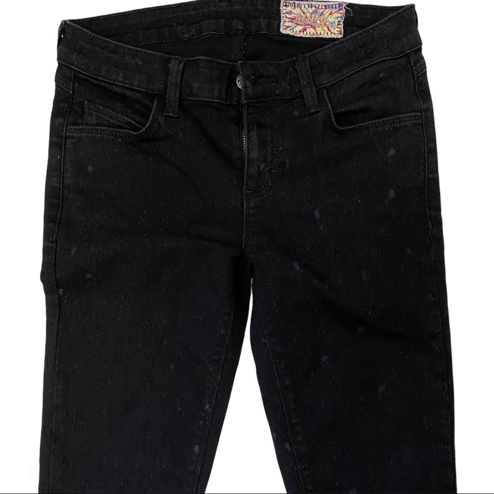 Siwy Black Skinny Jeans Paint Splatter Sz 26 - Picture 2 of 6